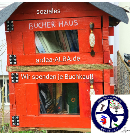 Das Bücherhaus symboliisert den sozialen Buchhandel ardea_ALBA.de von Maren Jackwerth